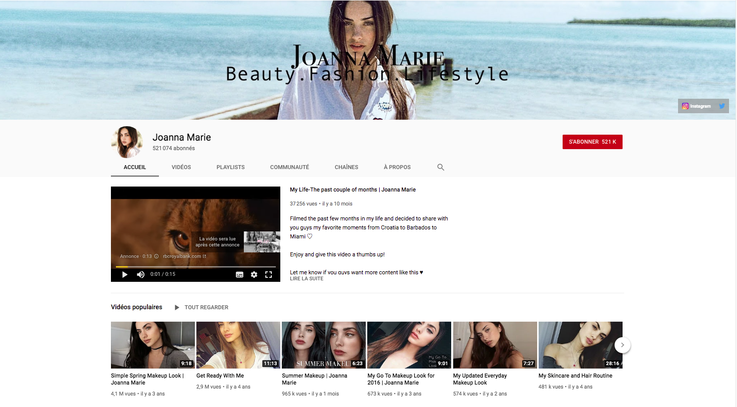 Joanna Marie hitting 500K on Youtube!