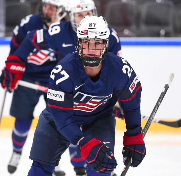 Taylor Heise for Chipotle Unwrapped with Hilary Knight