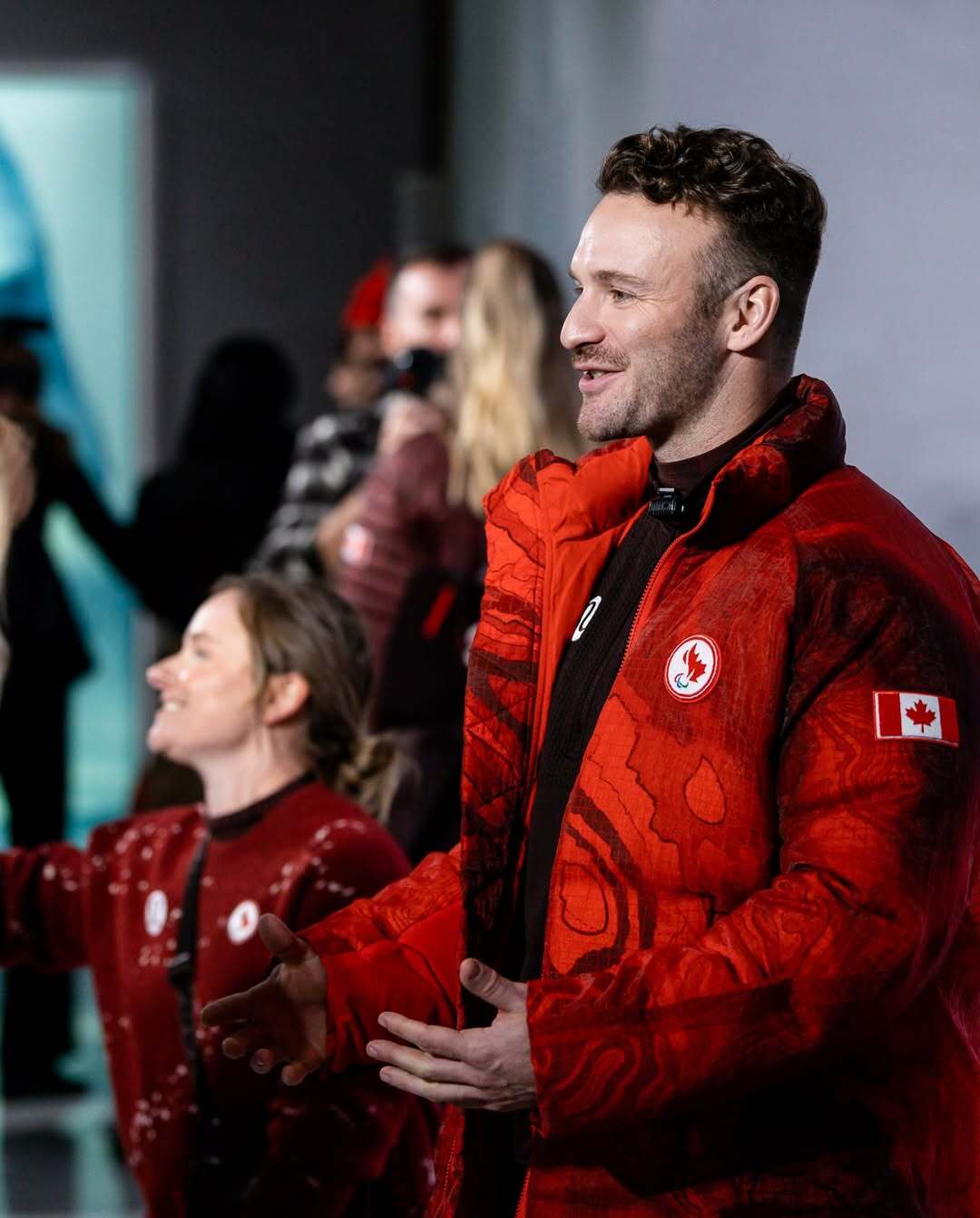 Tylermcgregor8 on the runway for the teamcanada x lululemon Kit Reveal giving us an exclus 3
