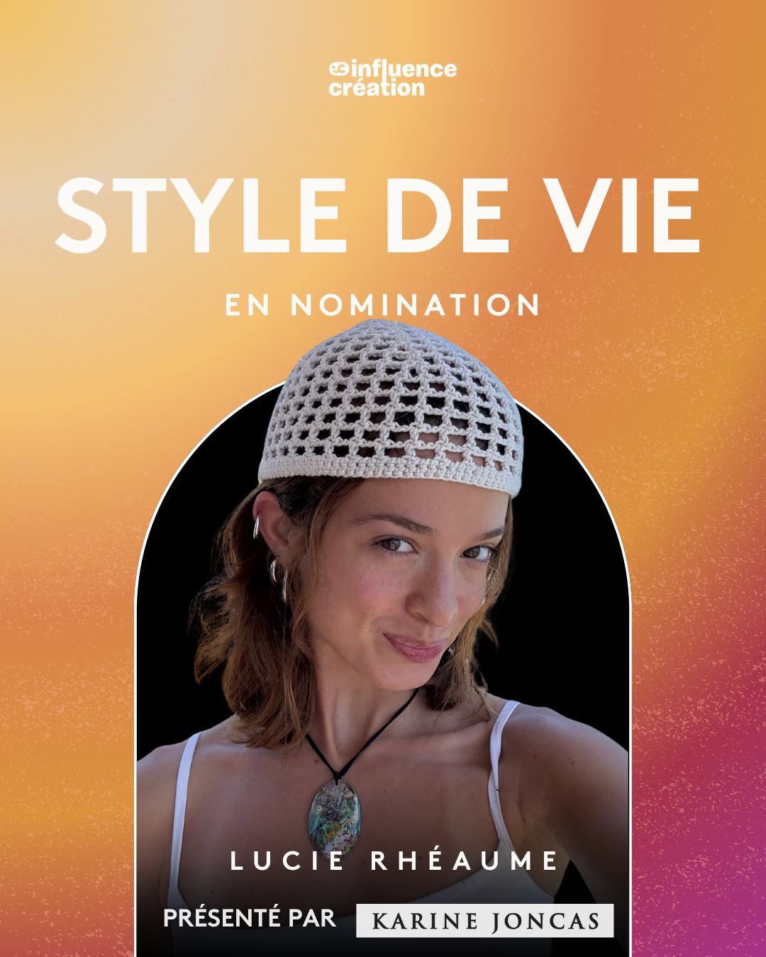 Lucie Rhéaume Gonzalez nominated for Lifestyle at Gala InfluenceCréation 2026