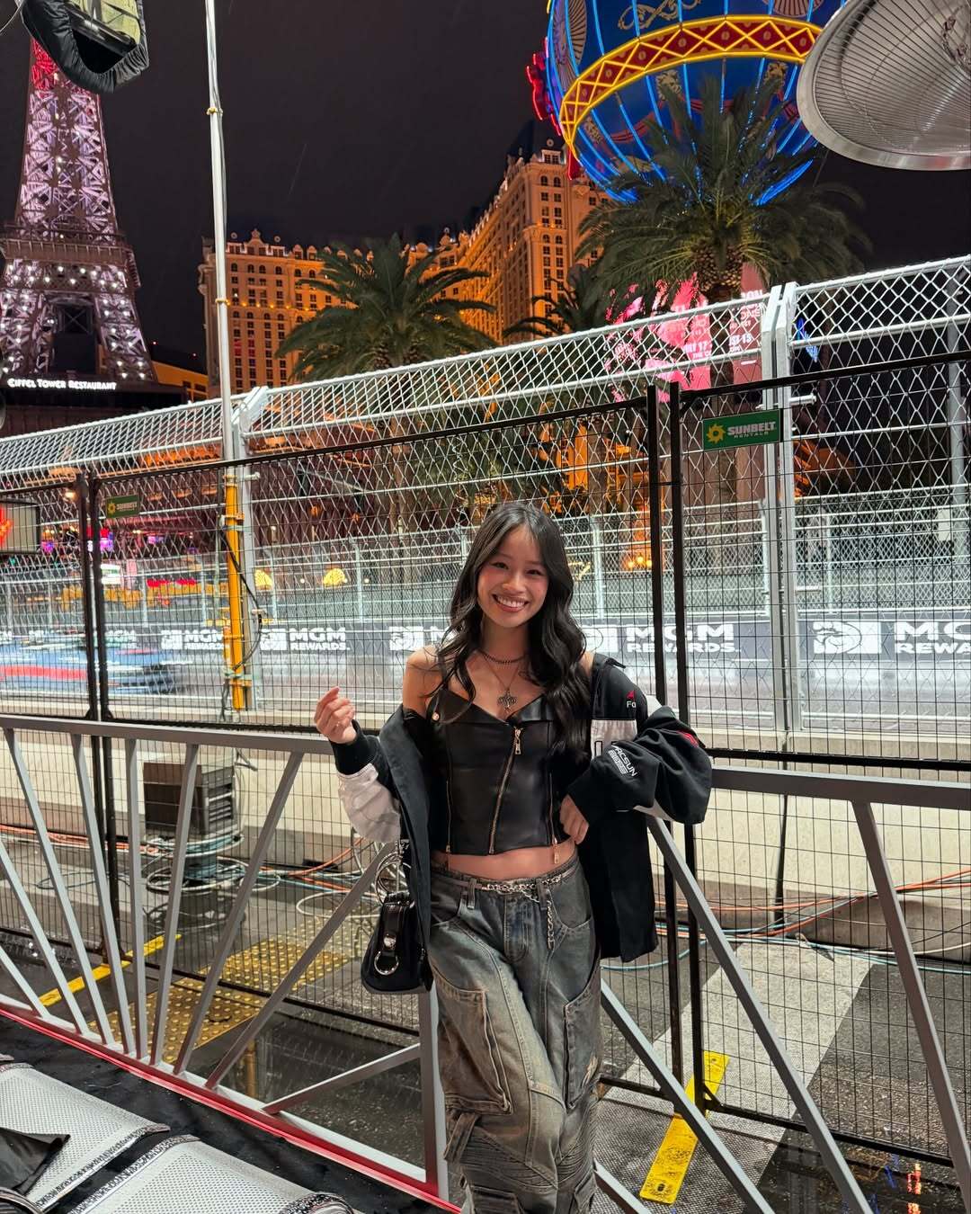 My first time going to F1 This was the qualifying race night so it was super rainy which I th