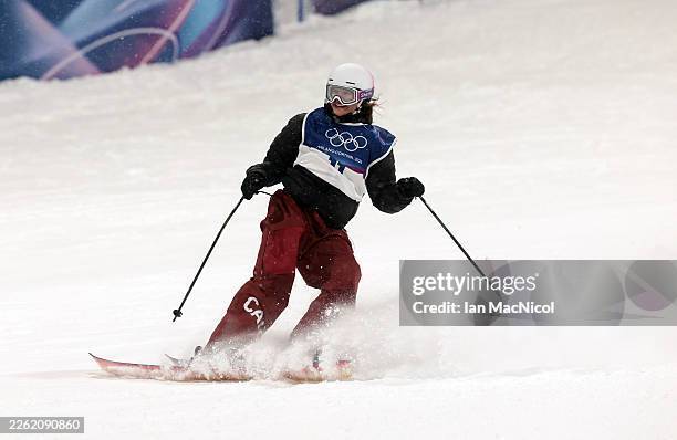 Naomi Urness for Team Canada during her Olympic debut at the Milano Cortina 2026 Winter Olympics.