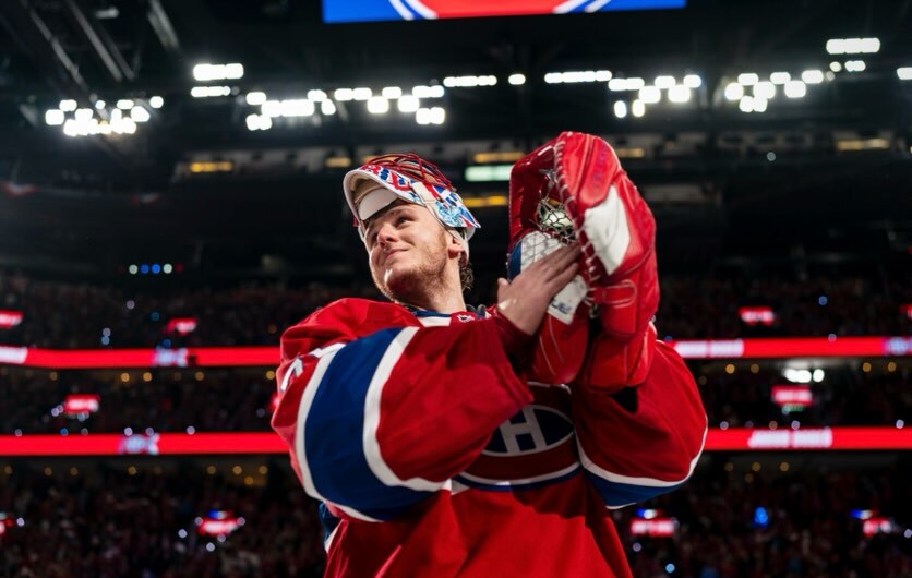 Jakub Dobeš for the Montreal Canadiens