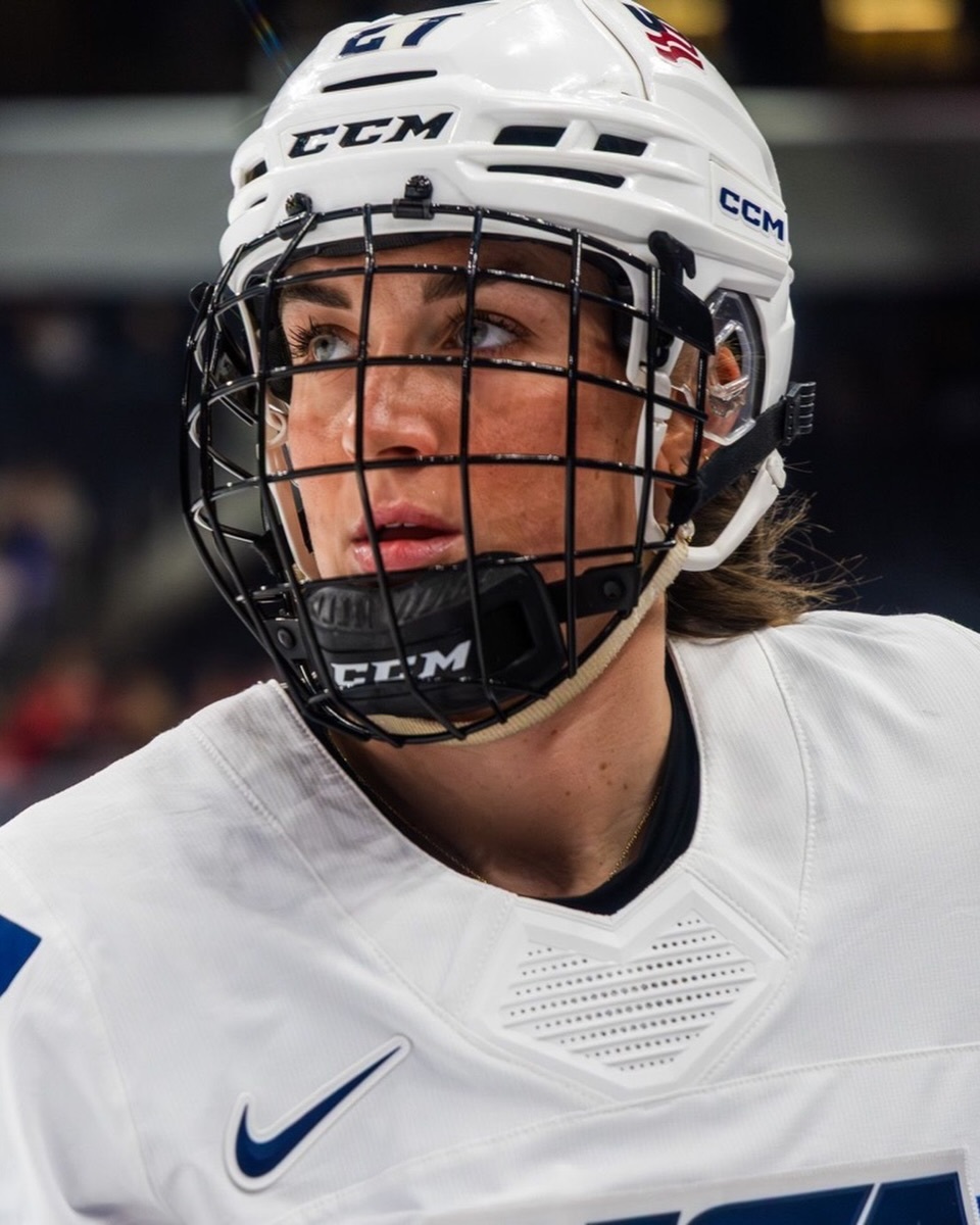 Team USA's Taylor Heise at the Milano Cortina 2026 Winter Olympics.