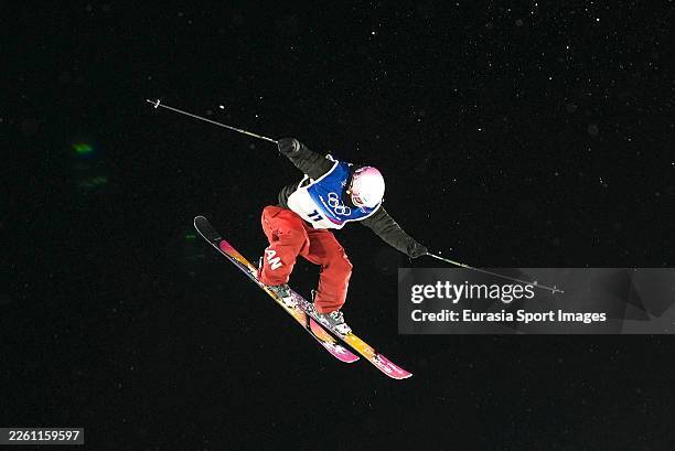 Naomi Urness for Team Canada during her Olympic debut at the Milano Cortina 2026 Winter Olympics.