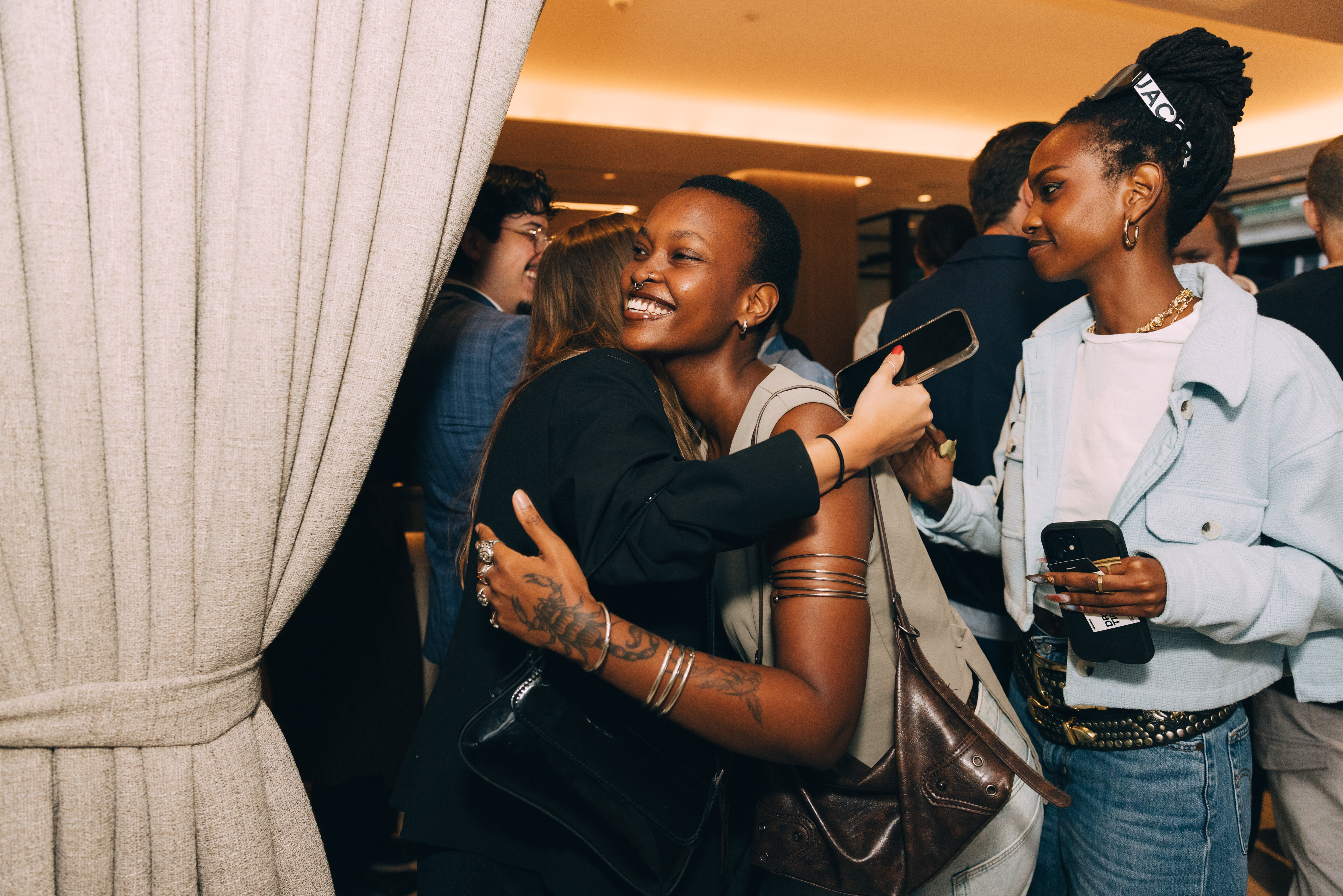 Nessa & Mehdi at launch party