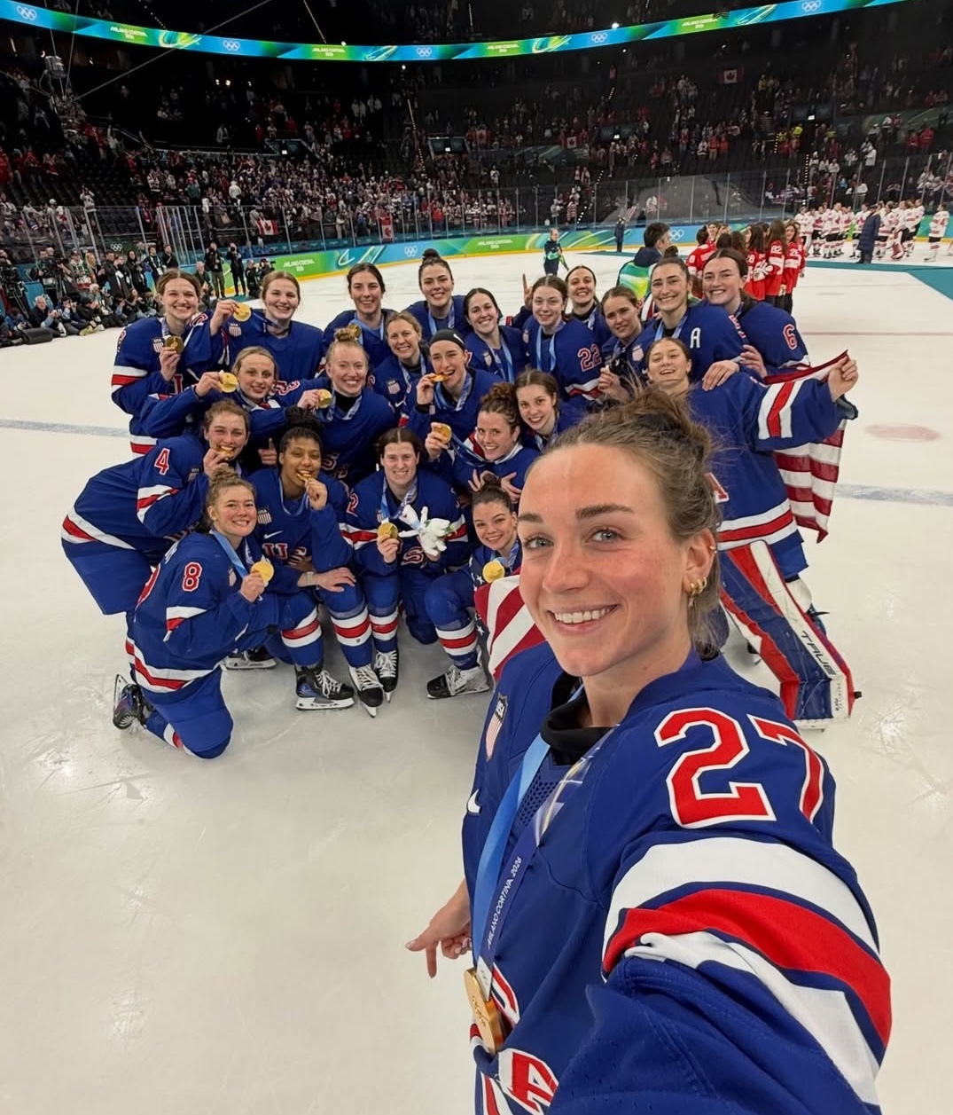 Team USA's Taylor Heise at the Milano Cortina 2026 Winter Olympics.